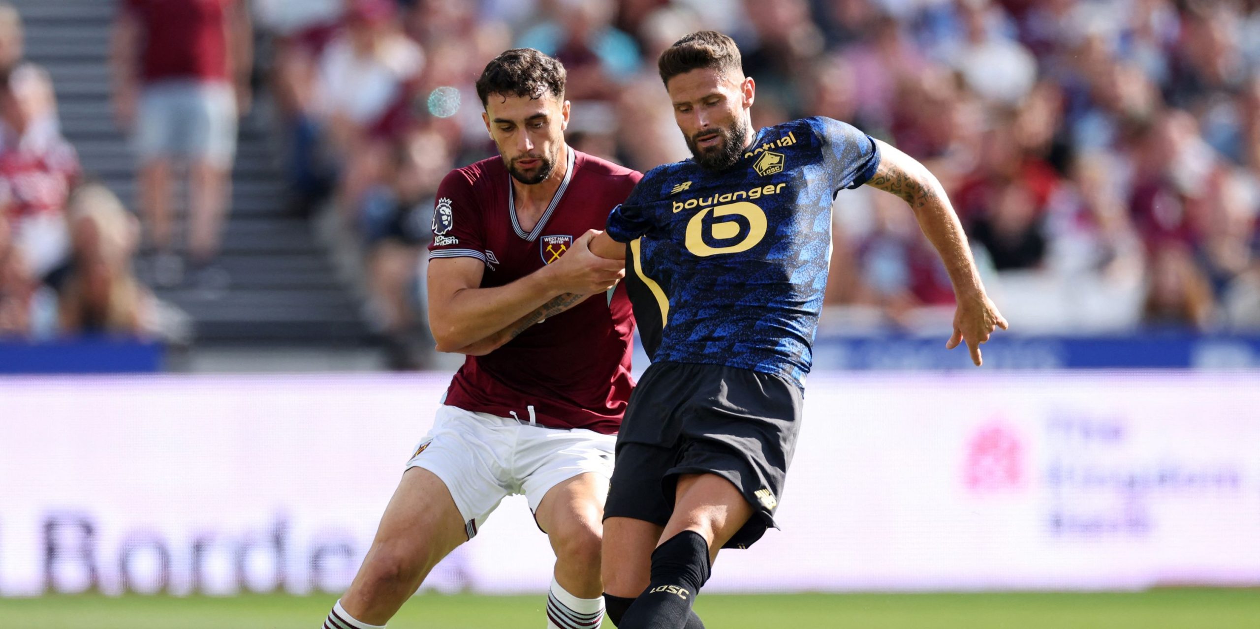 Ligue 1 : Giroud marque lors de son premier match avec Lille, match nul contre Brest