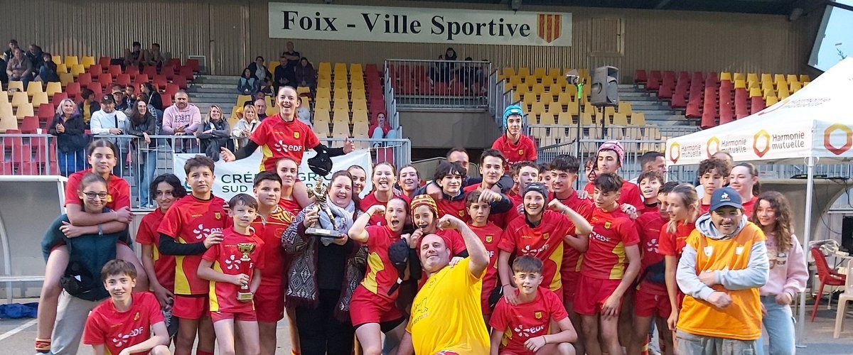 Reprise de l'école de rugby du Pays de Foix : jeunes sur le terrain