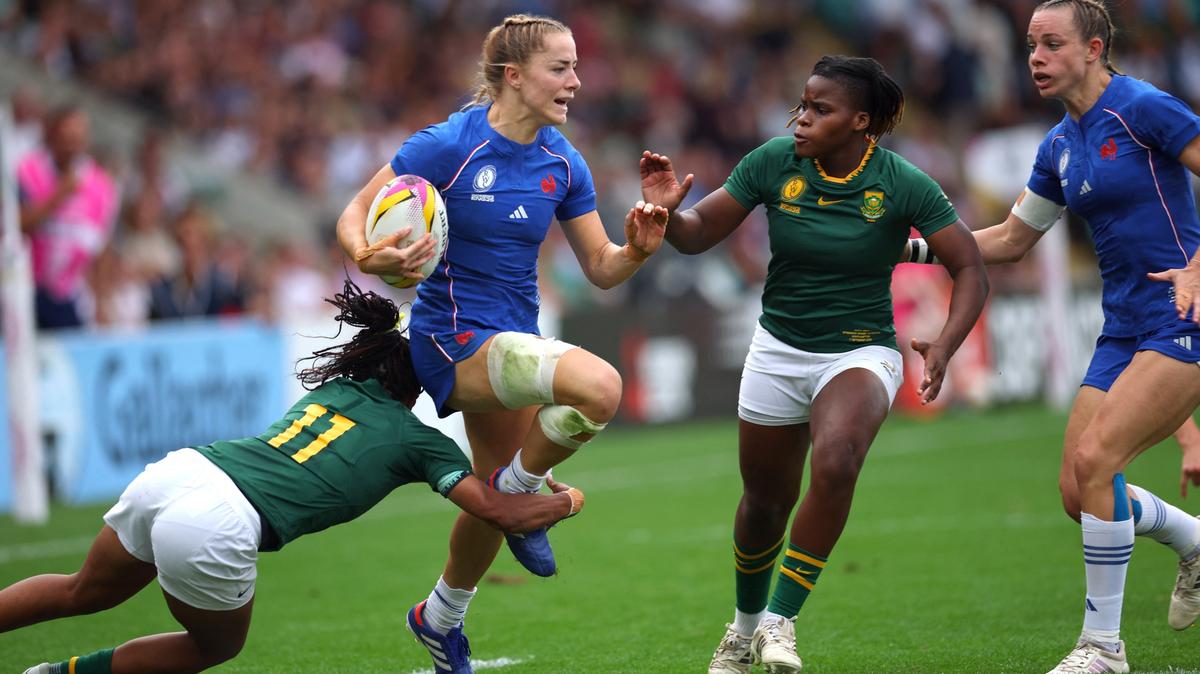 Coupe du monde féminine de rugby : les Bleues battent l’Afrique du Sud et défieront l’Irlande en quarts