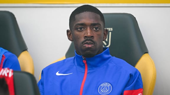 Ousmane Dembélé sur le terrain pendant une rencontre du PSG