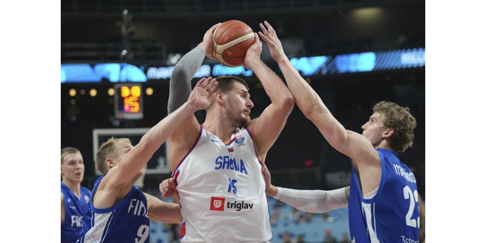 Nikola Jokic n'a rien pu faire face aux Finlandais lors de l'Euro basket