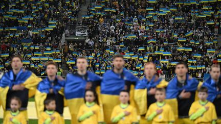Tribunes du Tarczynski Arena de Wroclaw, Pologne, lors d’un match de qualification