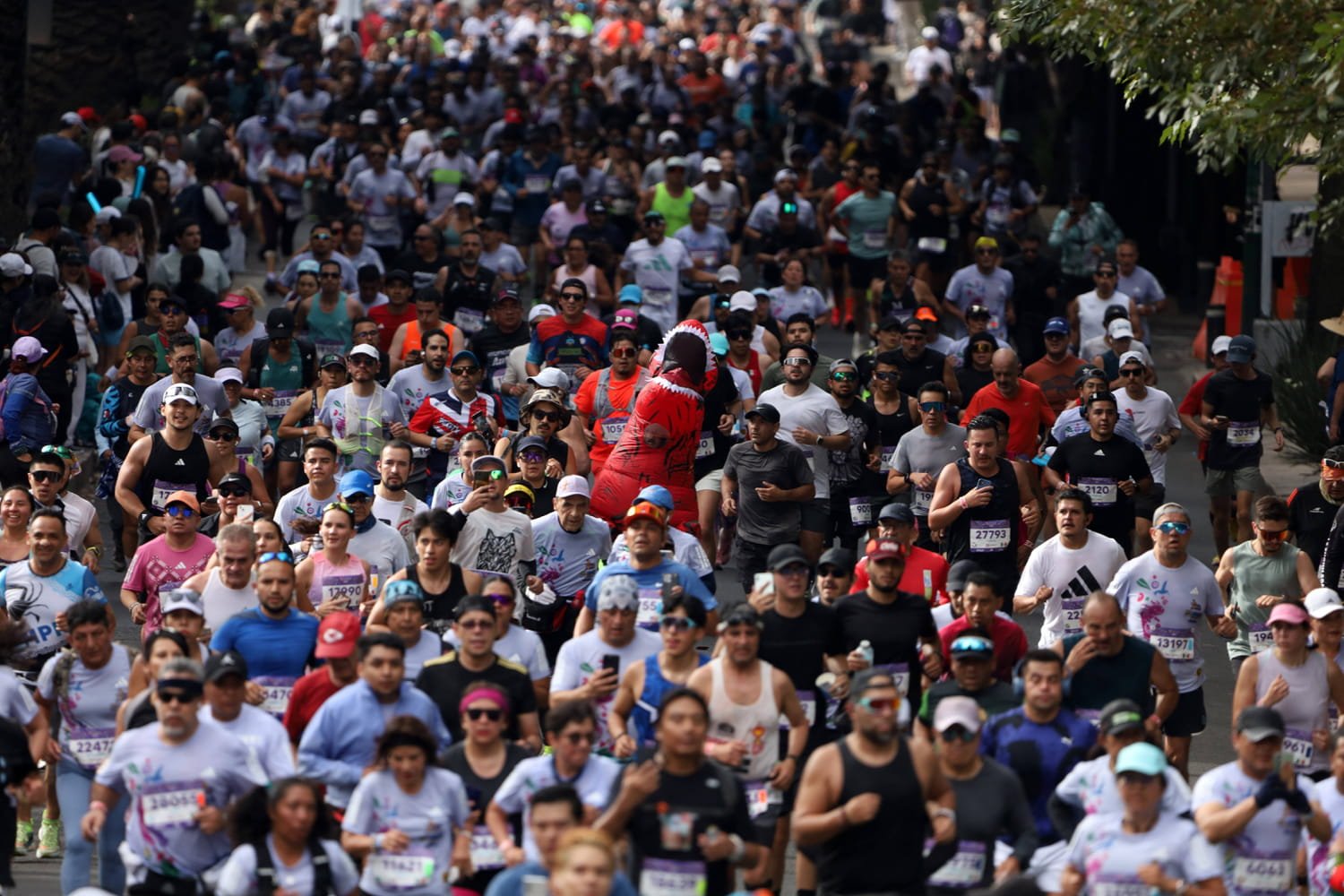 Candelaria Rivas Ramos pendant l’ultra-marathon en sandales