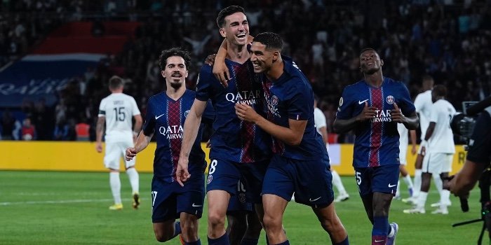 PSG joie sur le terrain