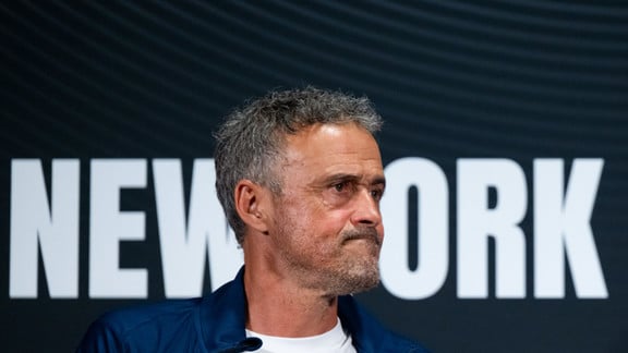 Luis Enrique lors d'une rencontre du PSG