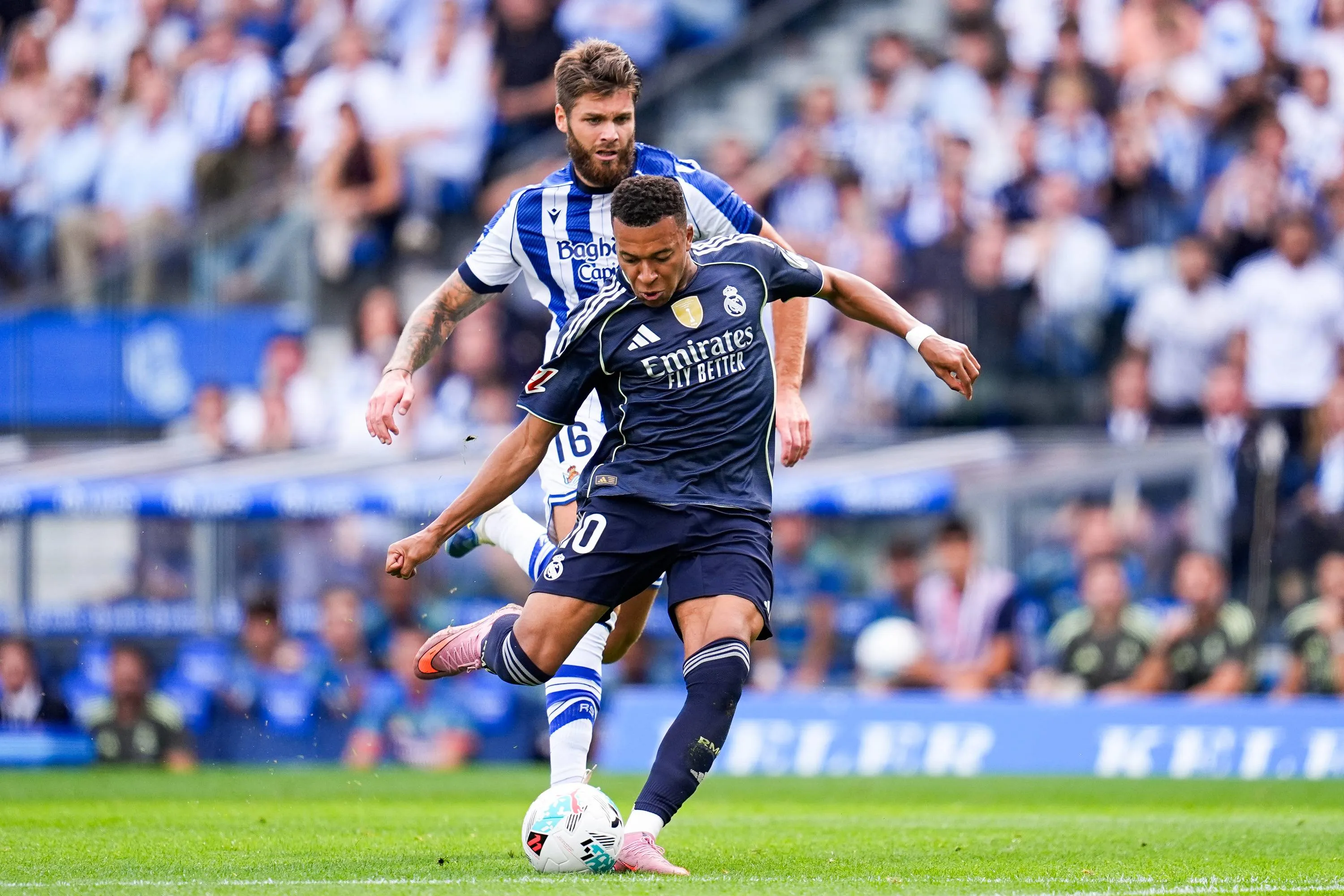 Kylian Mbappé sur le terrain au Real Madrid