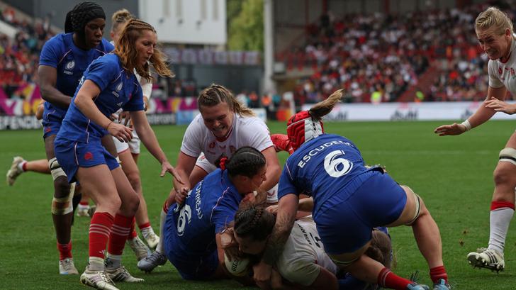 Demi-finale Angleterre-France: Abbie Ward marque un essai