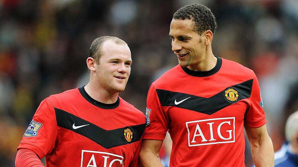 Wayne Rooney et Rio Ferdinand