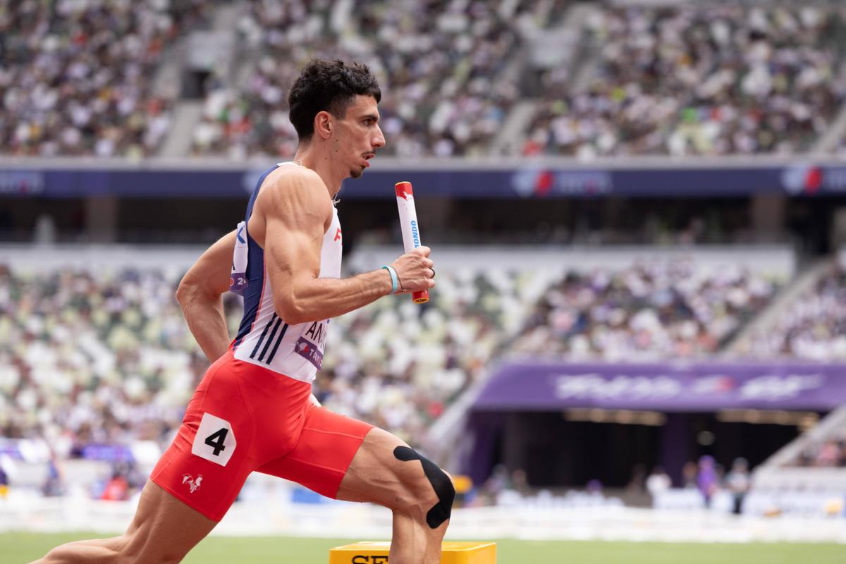 Le Mentonnais Téo Andant disputait les séries du 4x400m mixte à Tokyo.