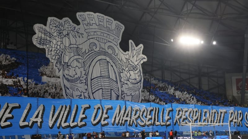 Tifo du virage nord.
