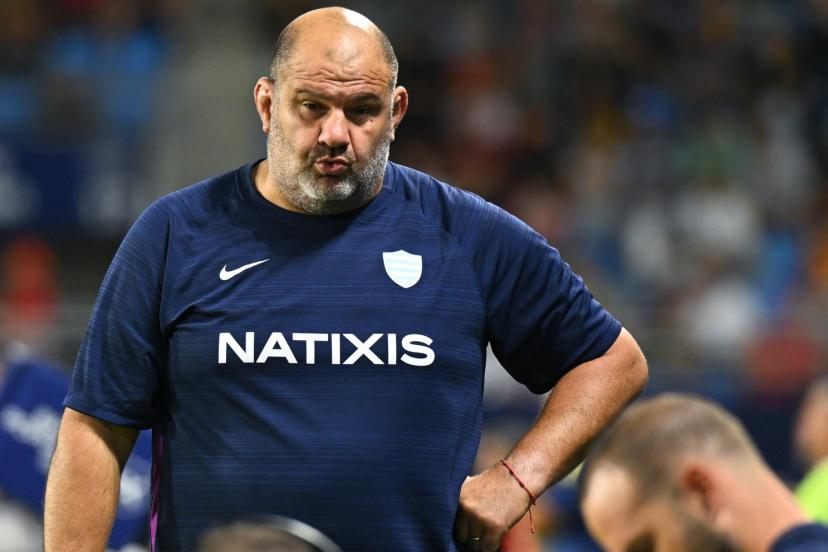 Patrice Collazo, samedi, lors de la victoire du Racing face à Perpignan.