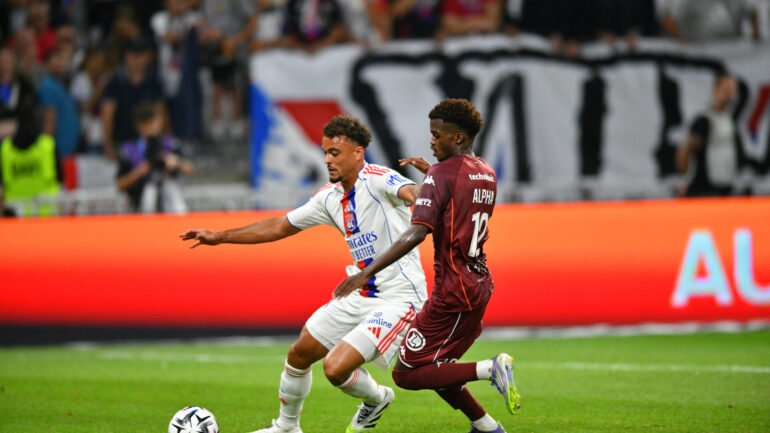 Ruben Kluivert lors d’OL - Metz