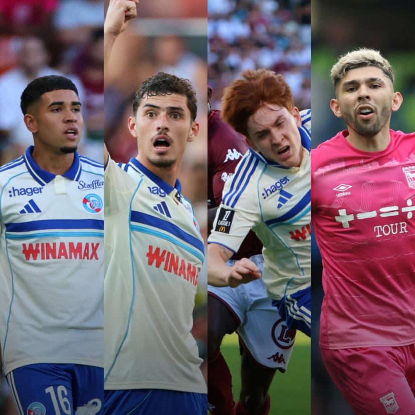 Les quatre joueurs du Racing Strasbourg