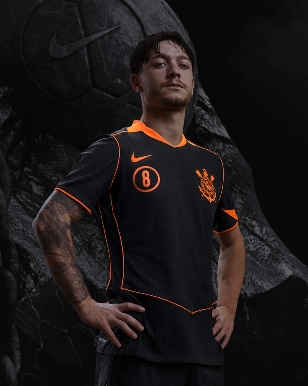 Détail du maillot Corinthians Nike Total 90