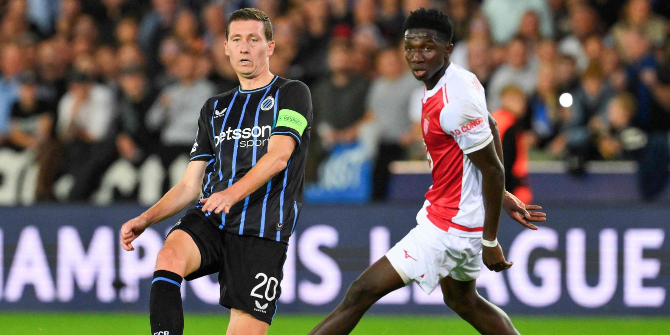 Monaco subit une lourde défaite face à Bruges en Ligue des Champions