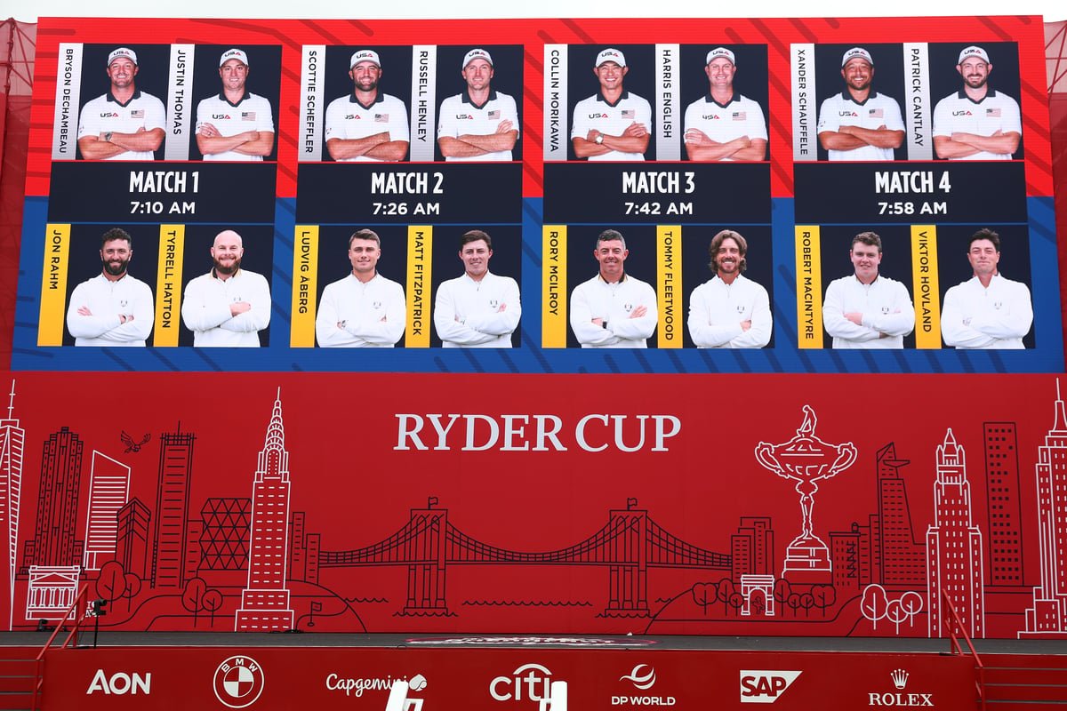 Ryder Cup 2025 : tee off, paires et horaires du vendredi