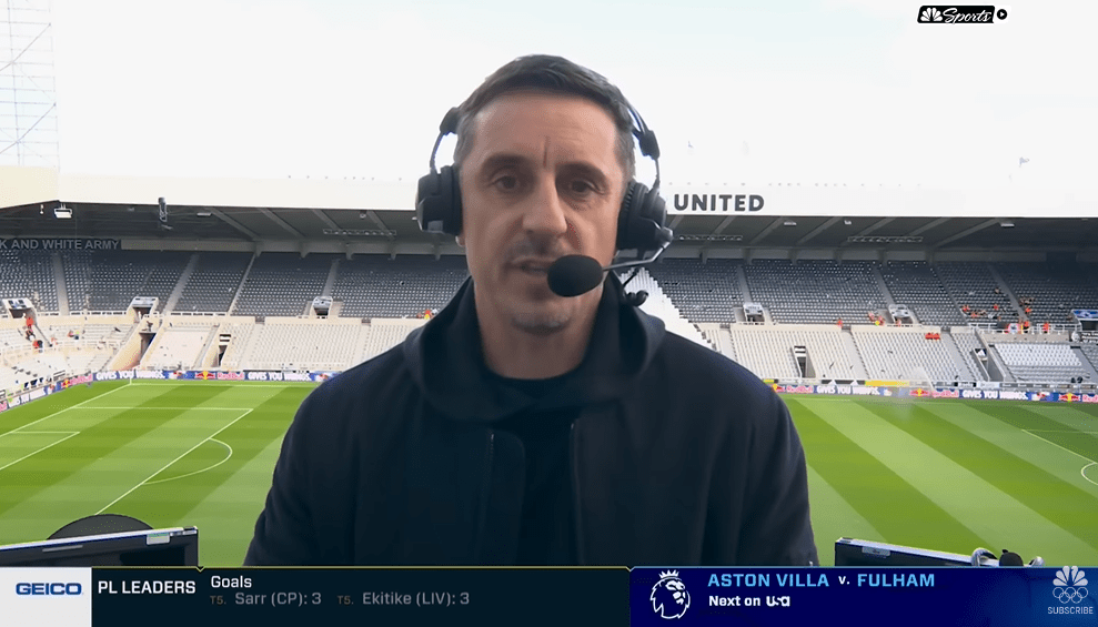 Gary Neville critique Ruben Amorim et s'inquiète pour Manchester United