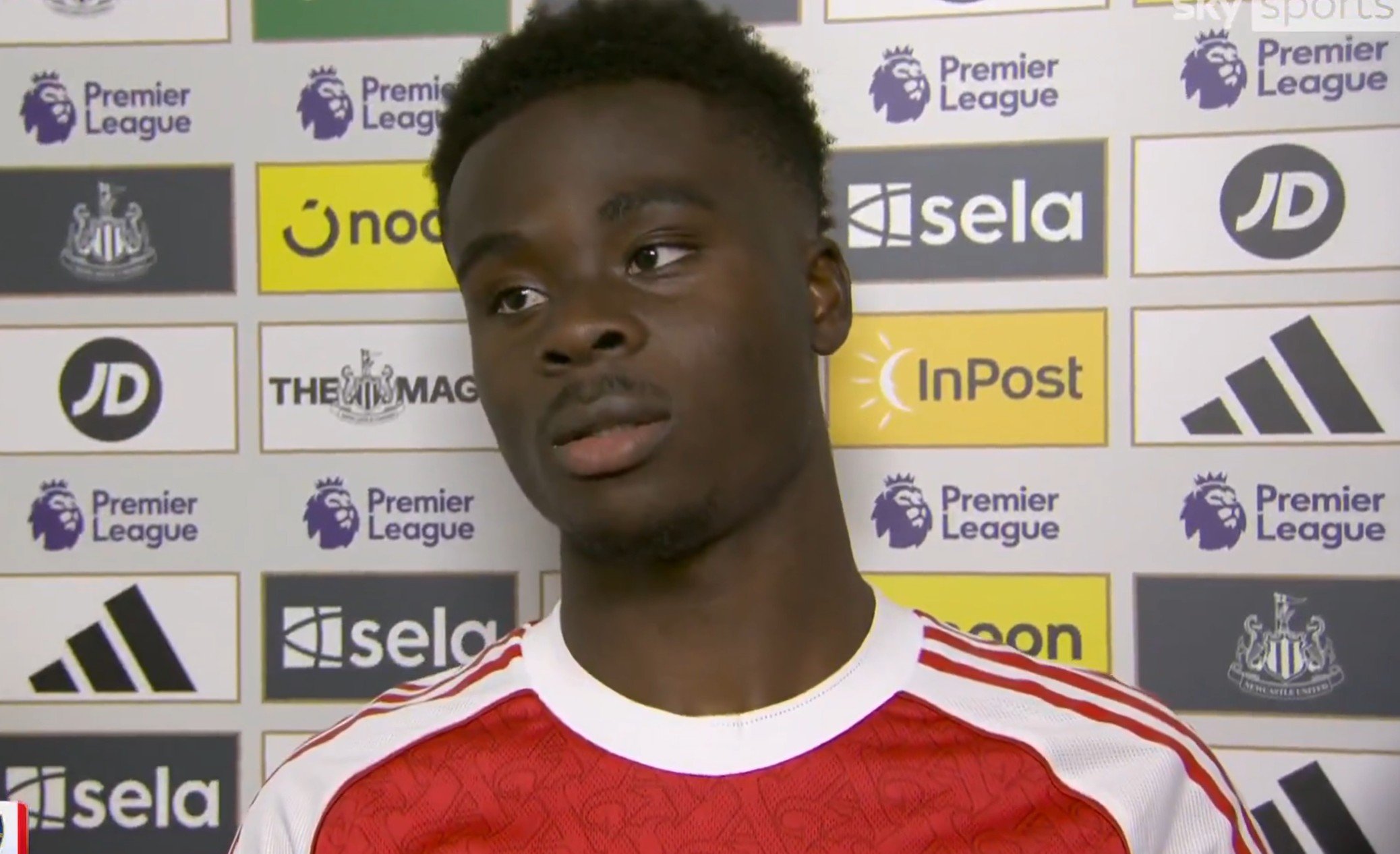 Bukayo Saka déçu par la VAR après la victoire d'Arsenal contre Newcastle