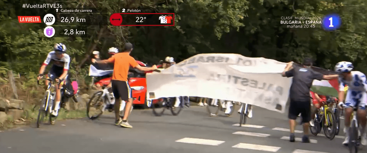 Vuelta 2025 : interruption à Bilbao en raison de manifestants pro-palestiniens