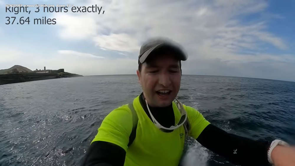 WindSurf Warrior réalise une traversée solo de la mer d'Irlande