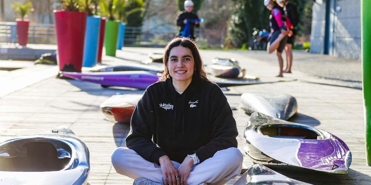 Angèle Hug championne du monde de kayak cross en Australie