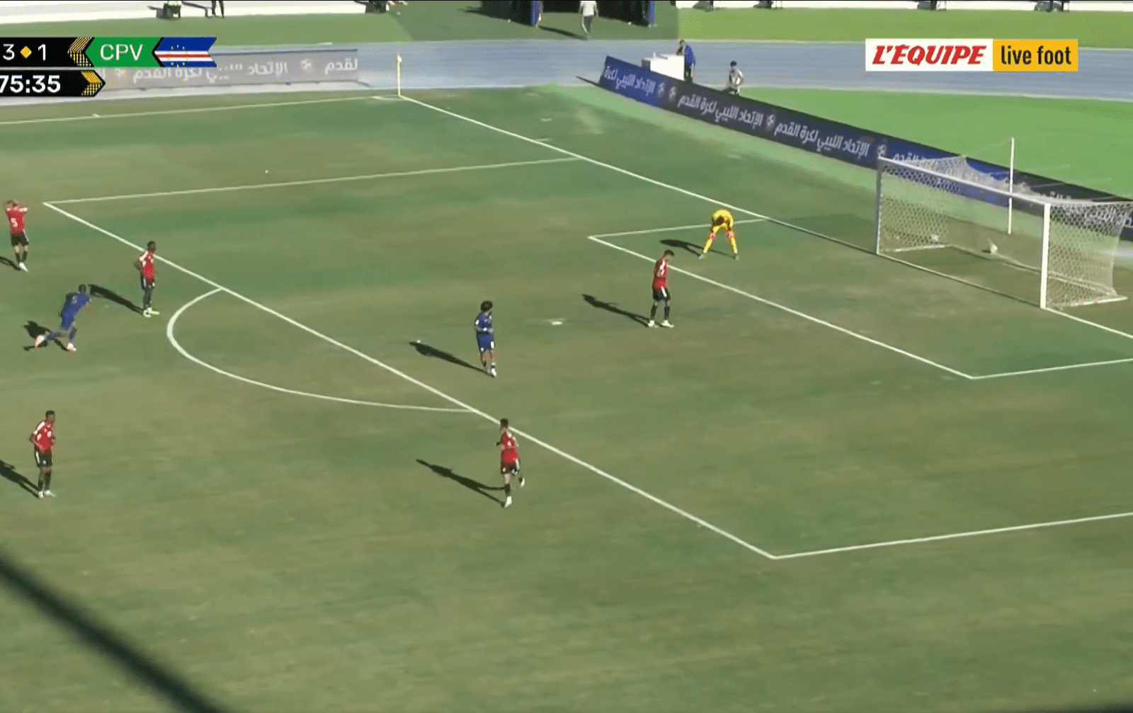 Gaffe du gardien libyen lors de Libye-Cap-Vert en qualification CDM