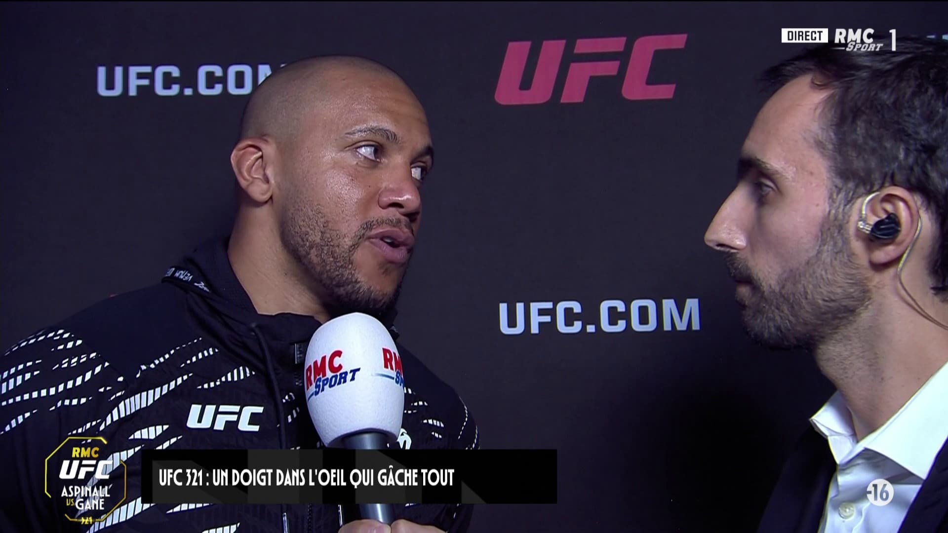 Ciryl Gane-Aspinall no-contest UFC 321: réaction et rematch