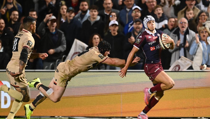 Essai 80 mètres de Bielle-Biarrey pour offrir le bonus à l'UBB