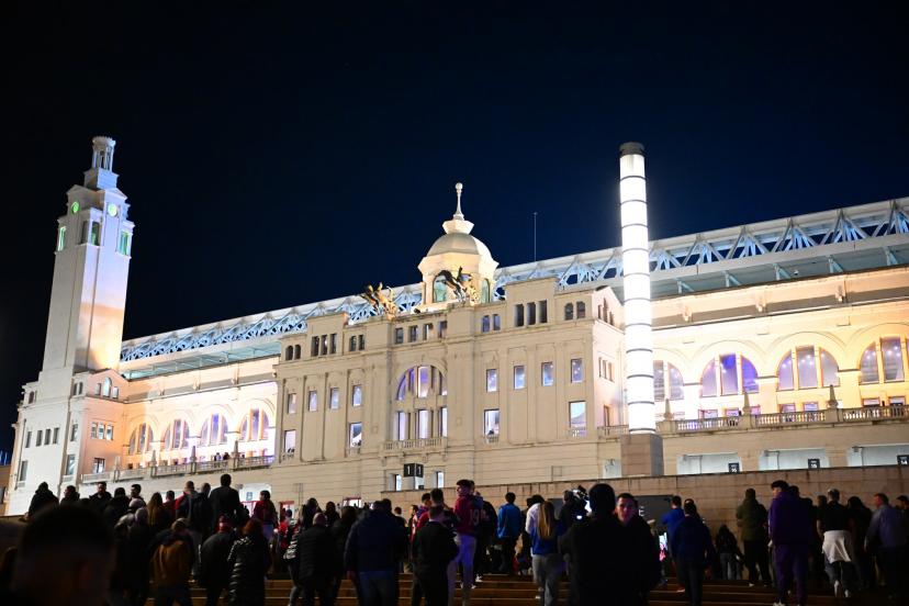 L'extérieur du stade Montjuïc, à Barcelone.