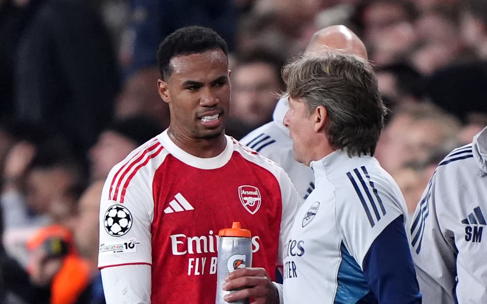 Gabriel et Arsenal contre Olympiacos