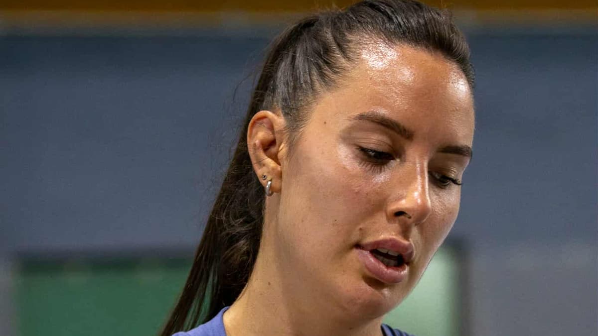 Océane Dodin au tournoi de Reims, le 2 octobre 2025