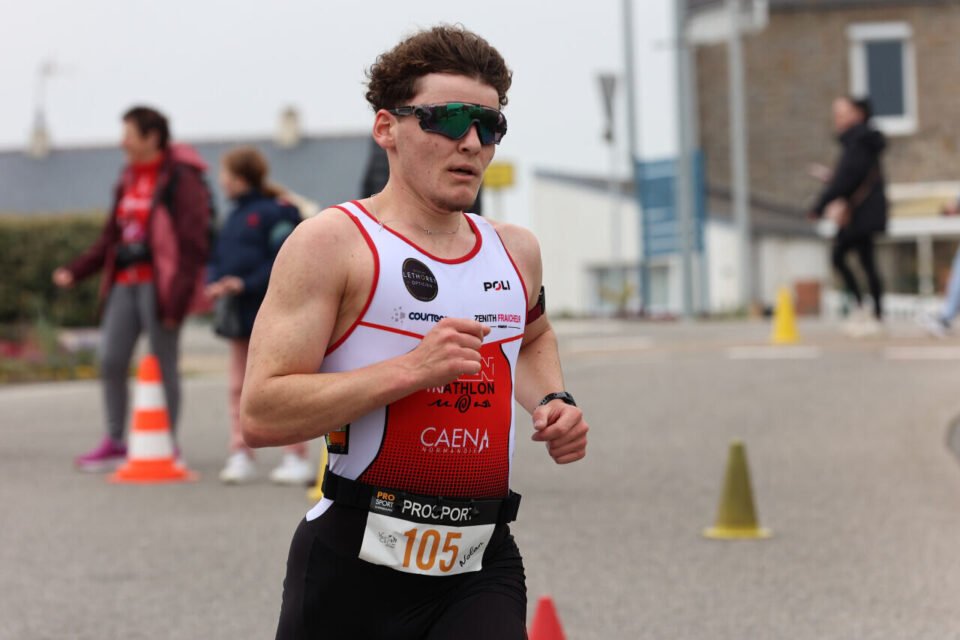Nolan Bigot, vainqueur potentiel du triathlon des Pieux