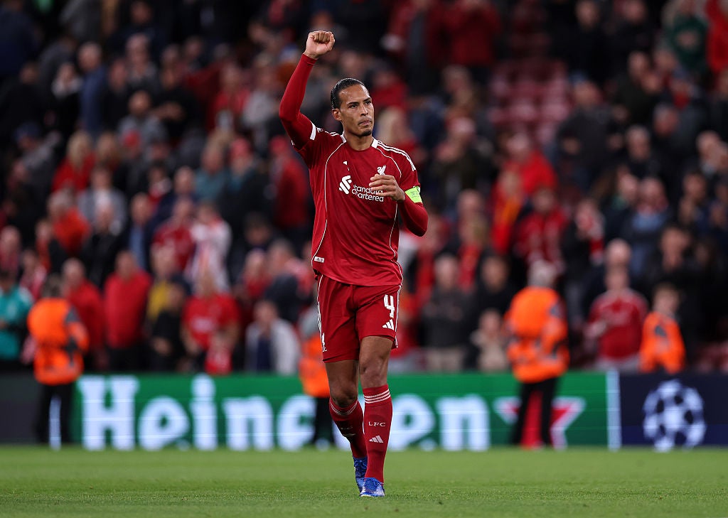 Virgil van Dijk a offert le but vainqueur sur corner lors de l’ouverture de la Ligue des champions de Liverpool