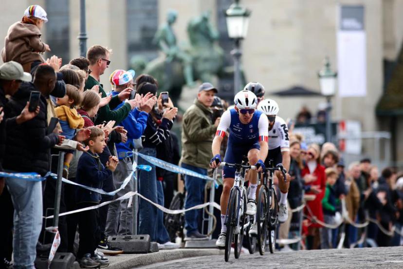 Romain Grégoire à Zurich lors des Mondiaux 2024