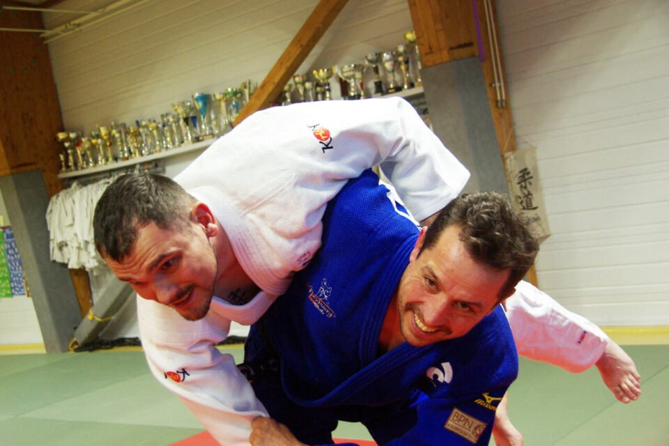 Guillaume Gadrat et Maxime Guhur lors d’un entraînement au Neubourg