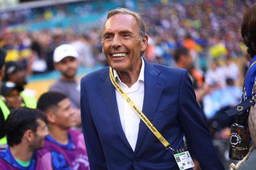 Miguel Angel Russo lors de la Coupe du monde des clubs à Miami