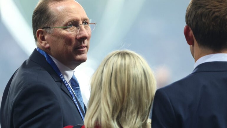 John Textor lors de la finale de Coupe de France entre l’OL et le PSG