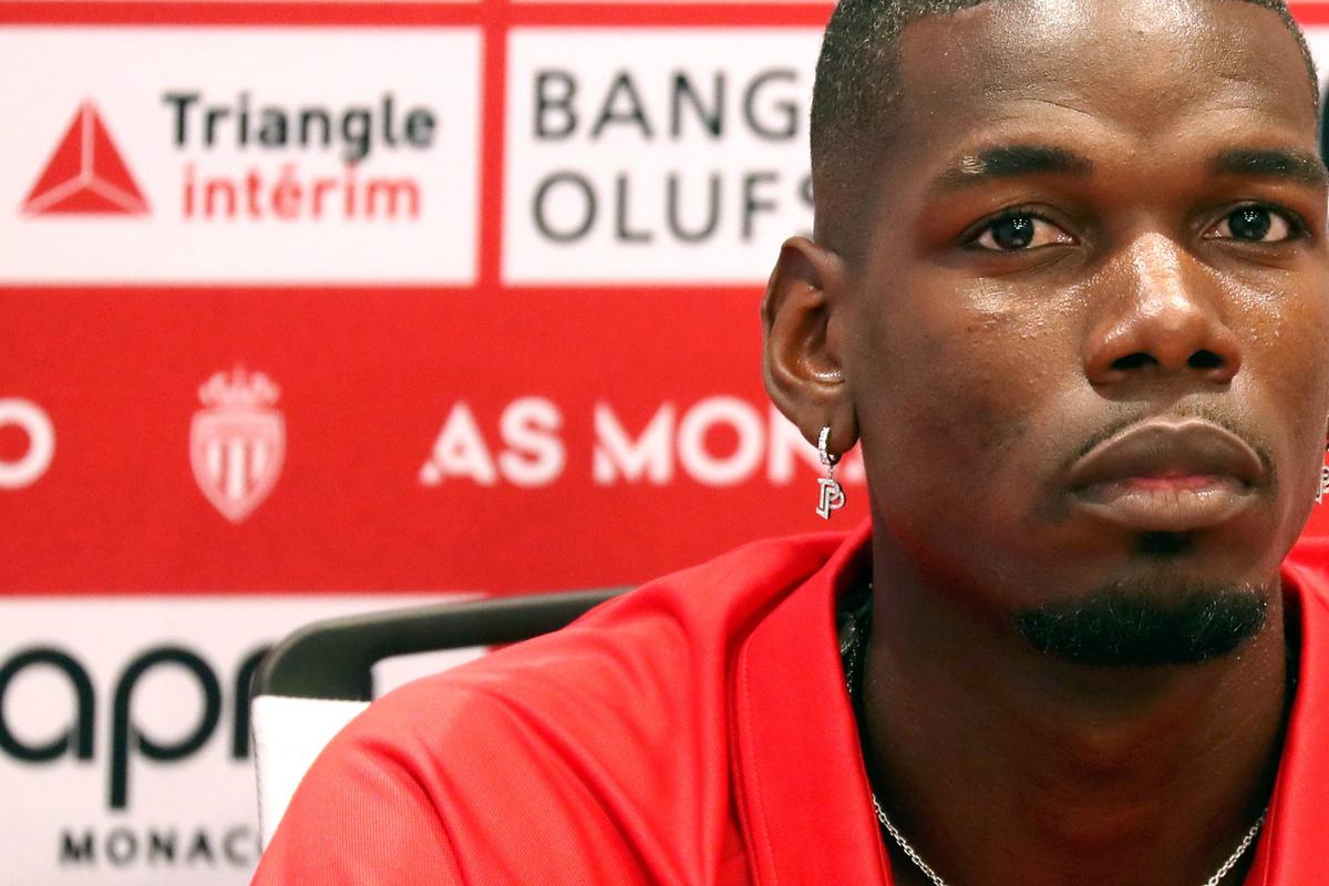 Paul Pogba lors d’un entraînement sur le Rocher