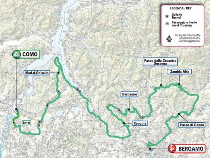 Le parcours du Tour de Lombardie 2025