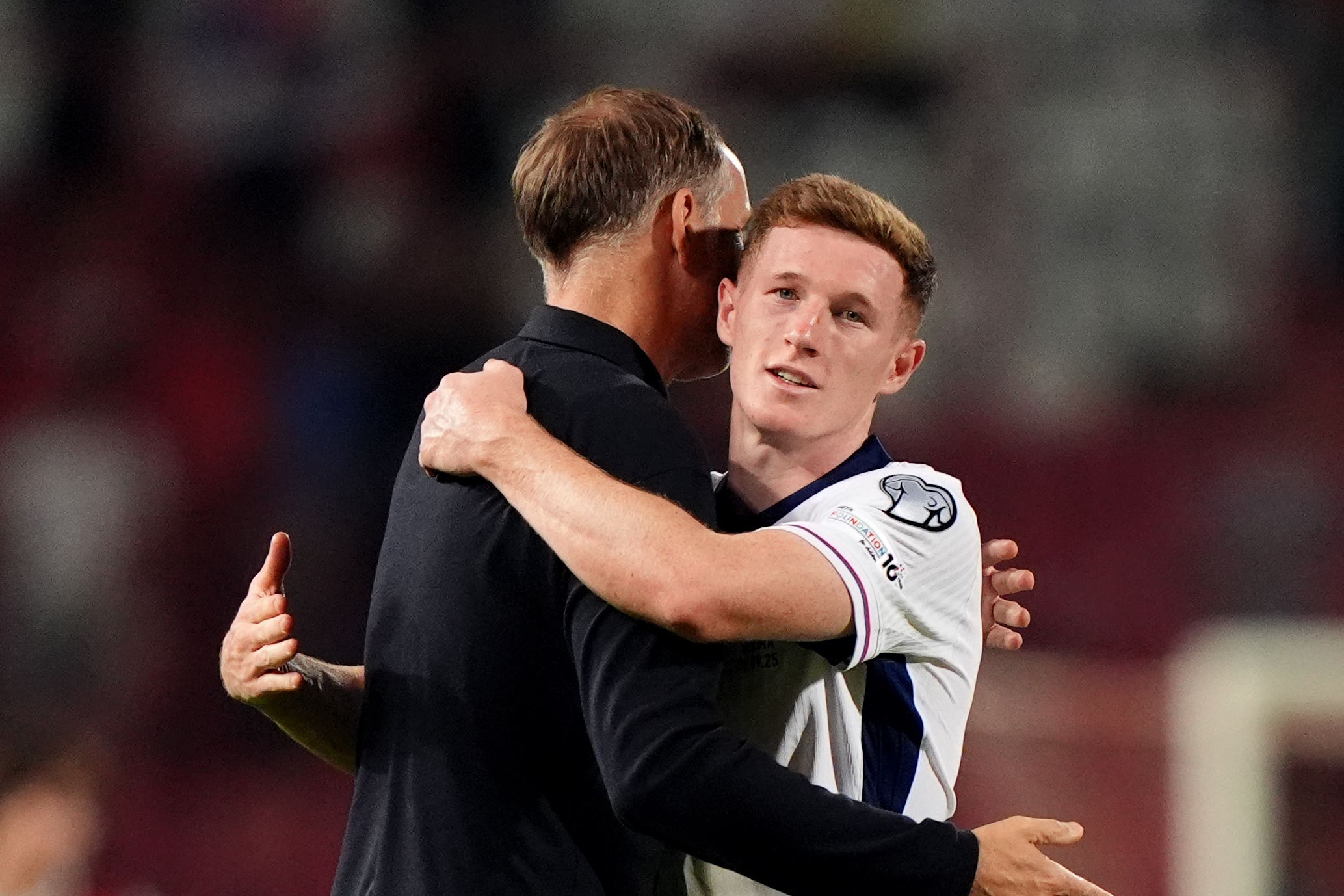 Elliot Anderson lors de sa première apparition à Wembley