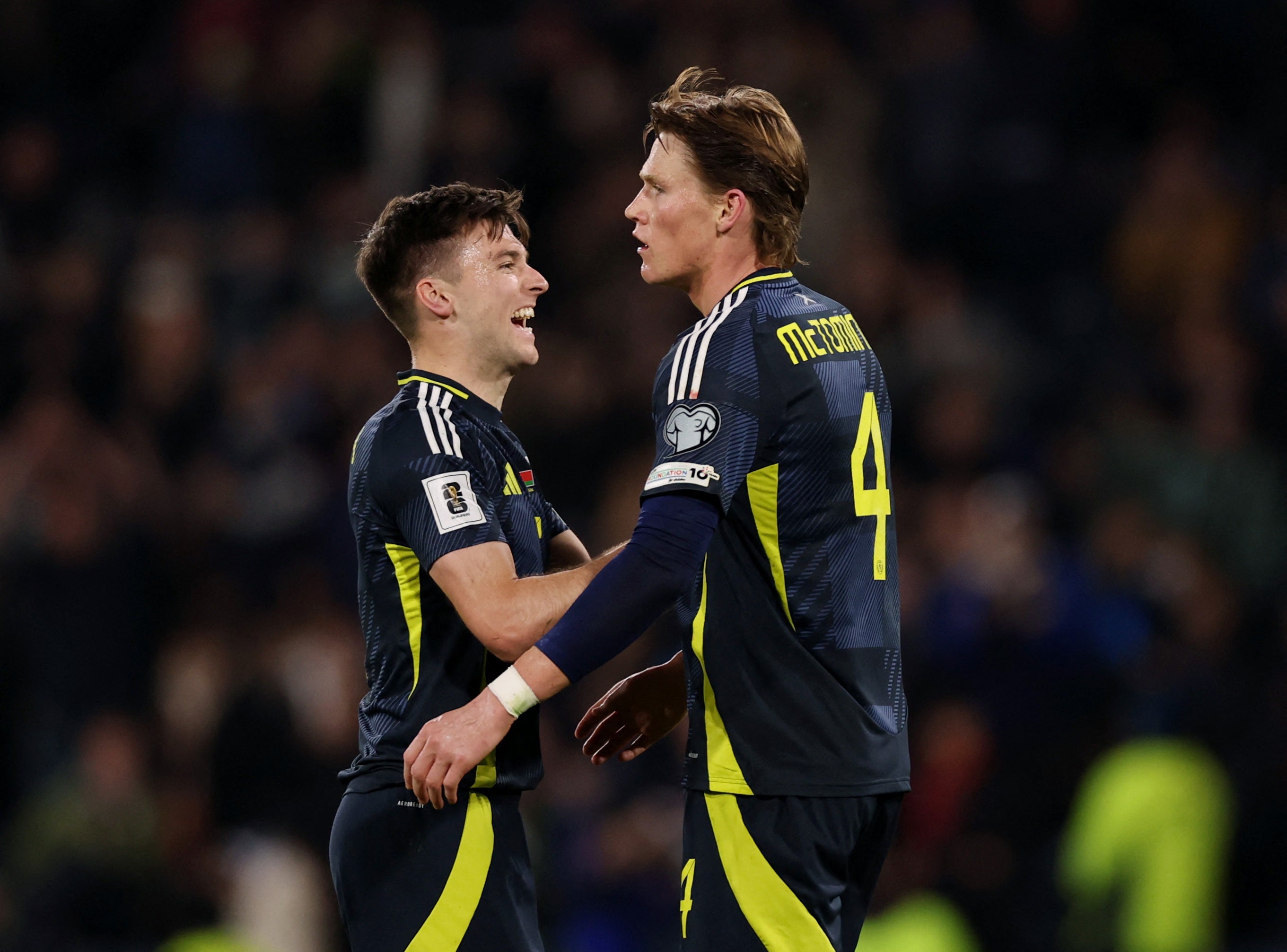 Scotland v Belarus - célébrations