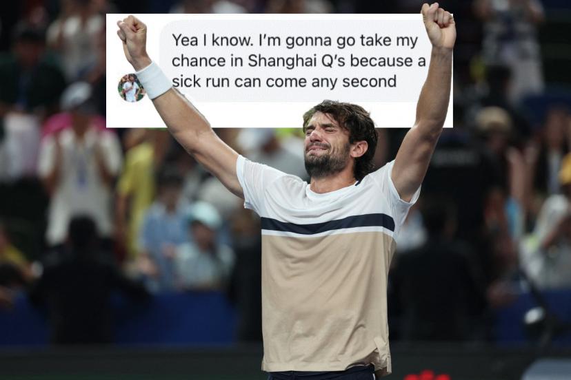 Valentin Vacherot, improbable vainqueur du Masters 1000 de Shanghai. (Reuters)