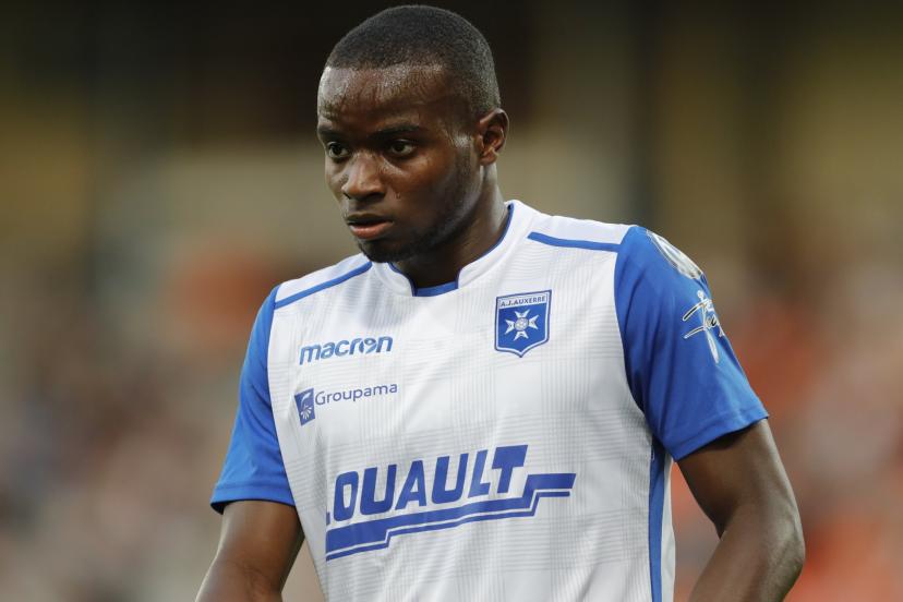 François-Xavier Fumu Tamuzo en 2017 sous le maillot de l'AJ Auxerre