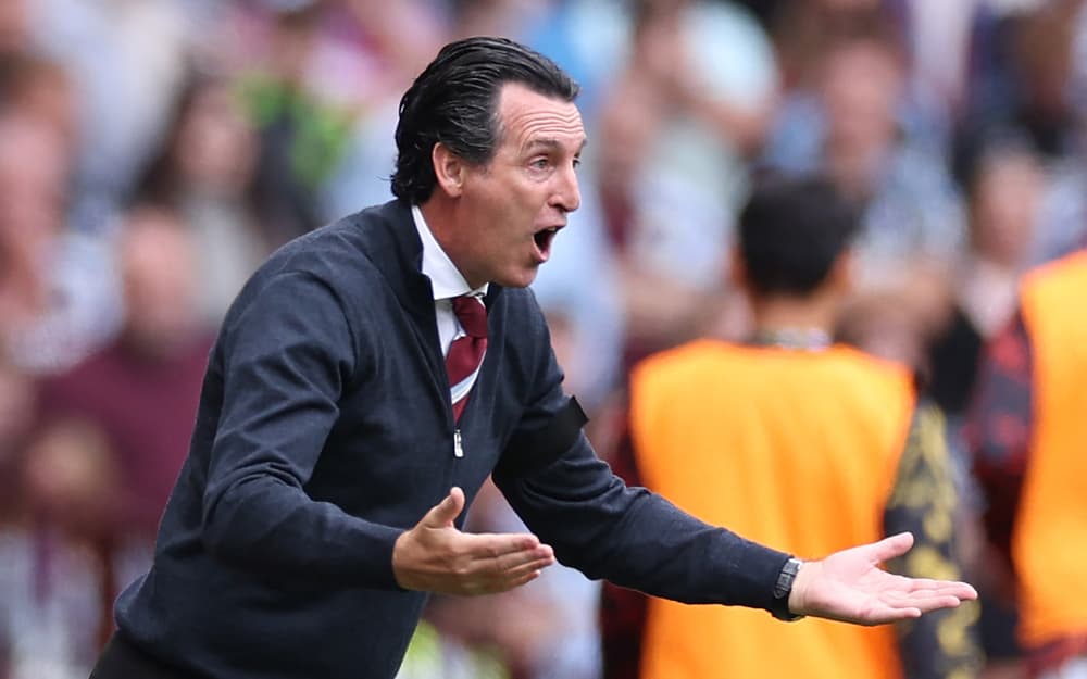 Unai Emery sur le banc d