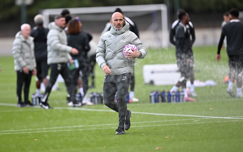 Enzo Maresca lors d’un entraînement