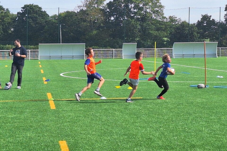Matches de fins d’entraînement à l’école de rugby