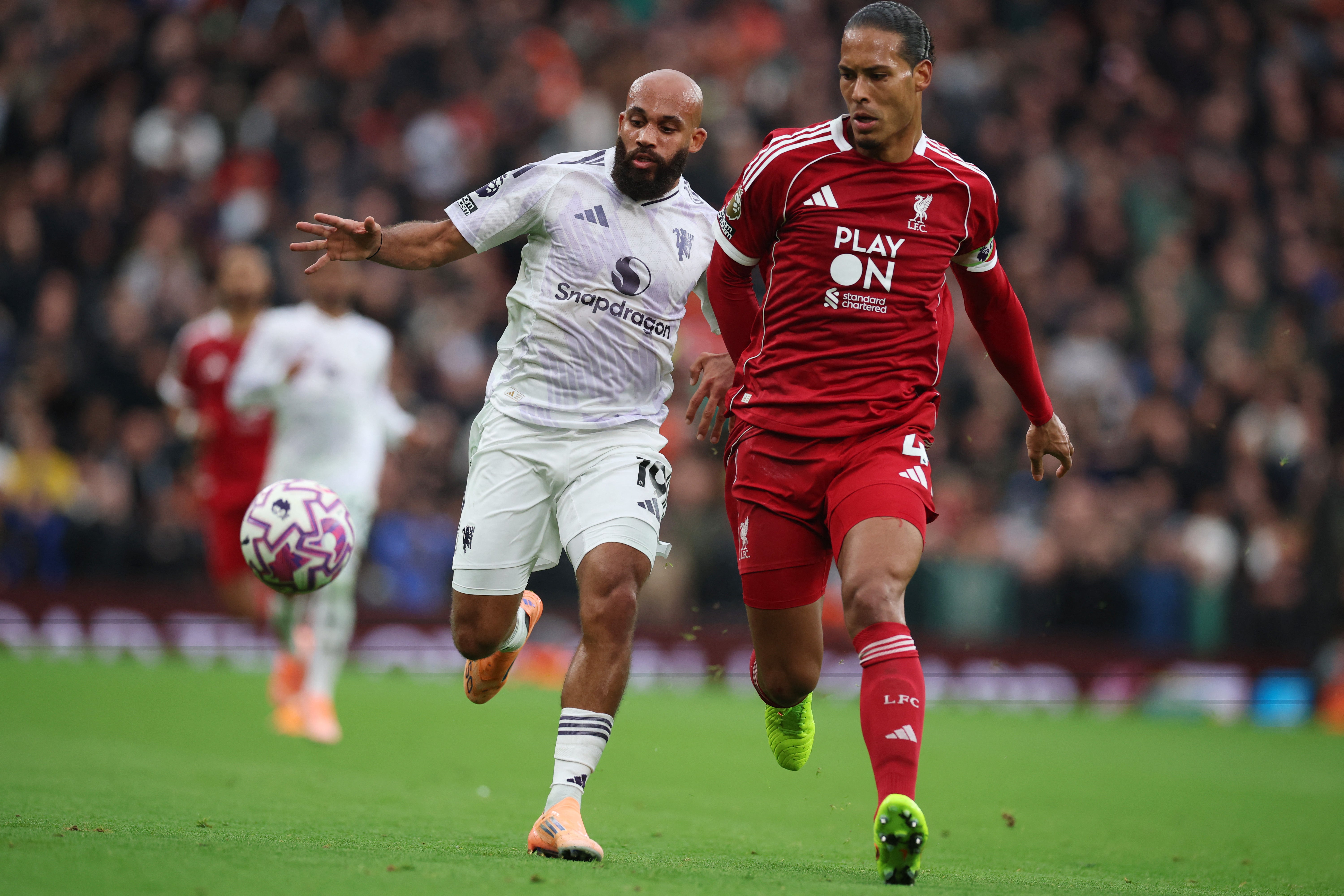 Virgil van Dijk était partiellement fautif sur l’ouverture du score de Manchester United