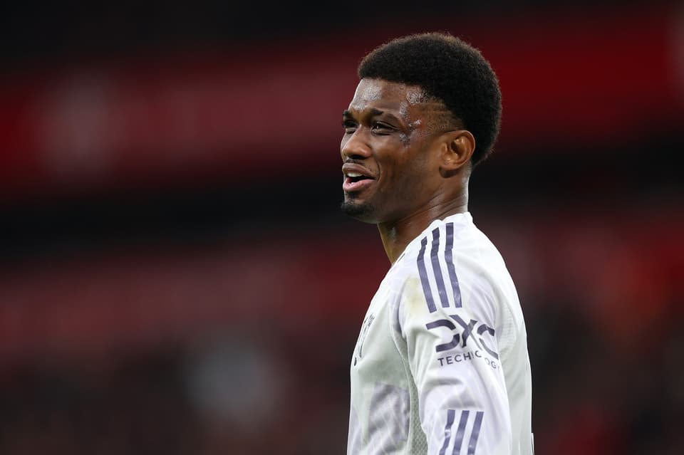 Amad Diallo durant le match