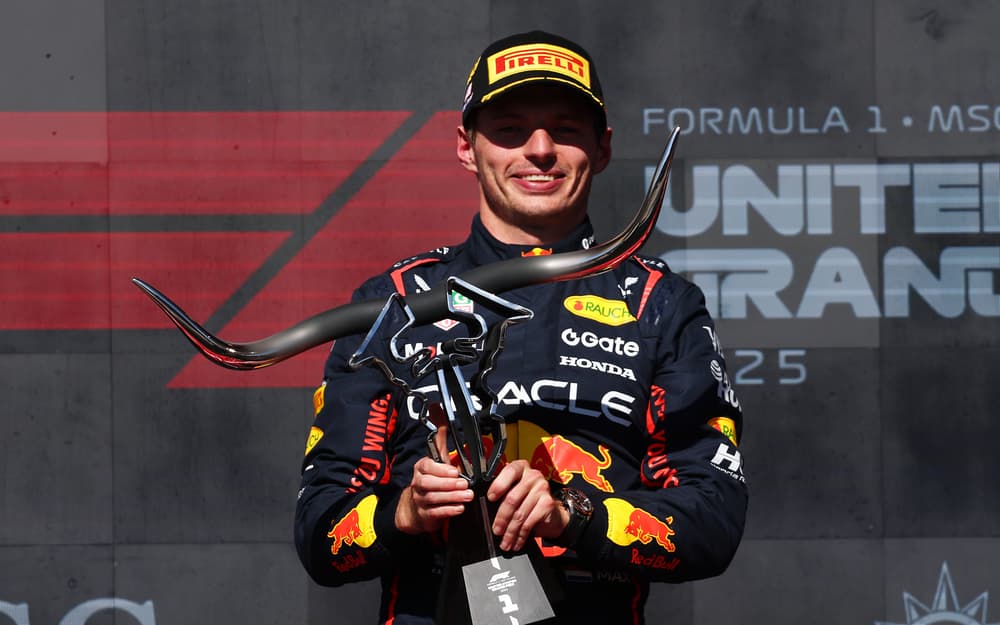Max Verstappen célébrant sa victoire au GP des États‑Unis