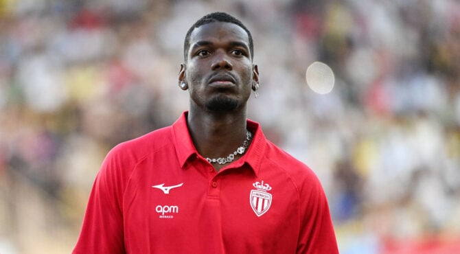 Paul Pogba en entraînement à Monaco